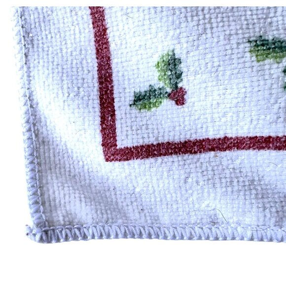 Vintage Kitchen Dish Hand Towel Christmas Tree Gold Flitter Accents 24 i… - Picture 10 of 12